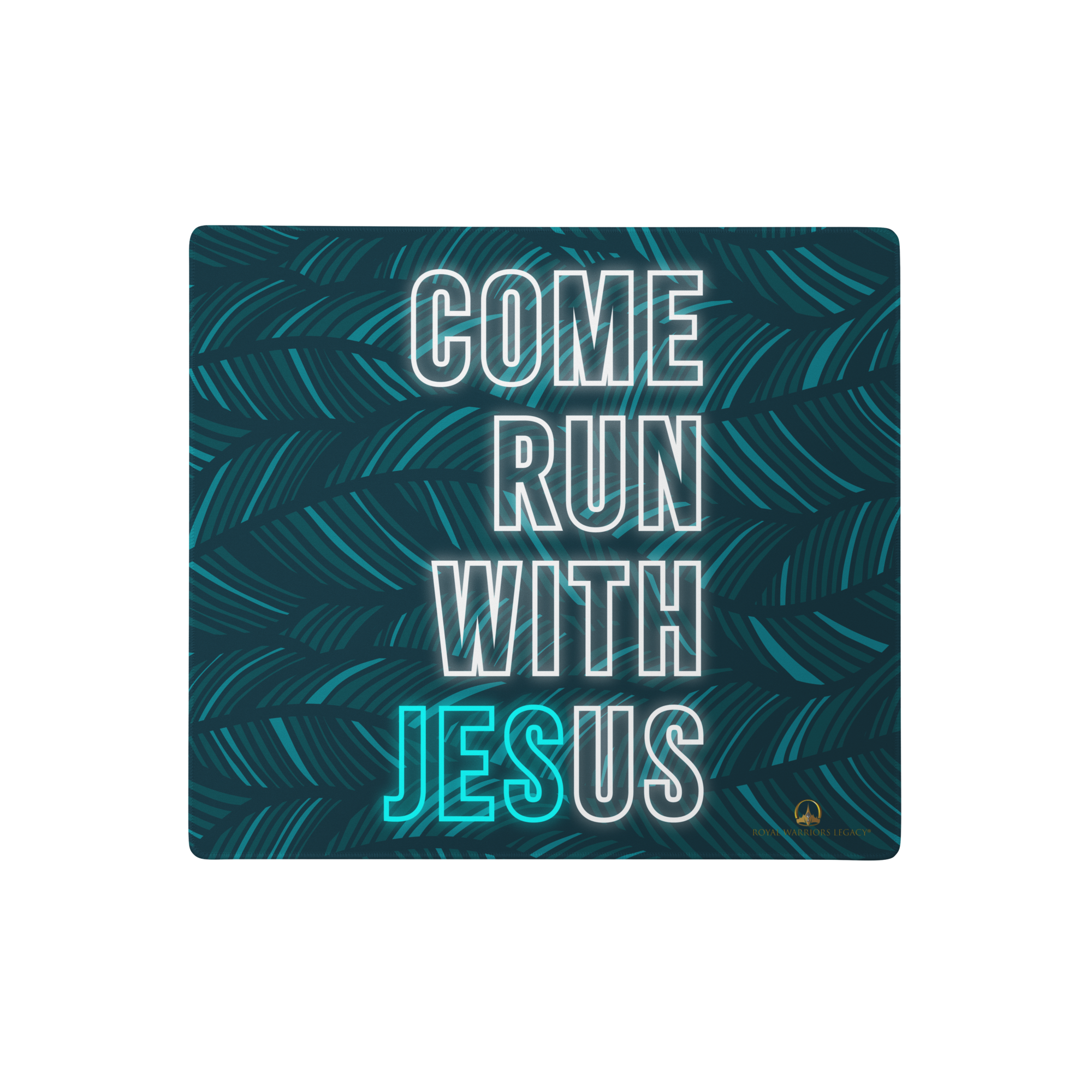 Come Run With Jesus — Neon Blue