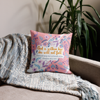Unshakeable Faith: Psalms 46:5 Premium Pillow