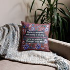 Fearless Woman: Proverbs 31:30 Premium Pillow