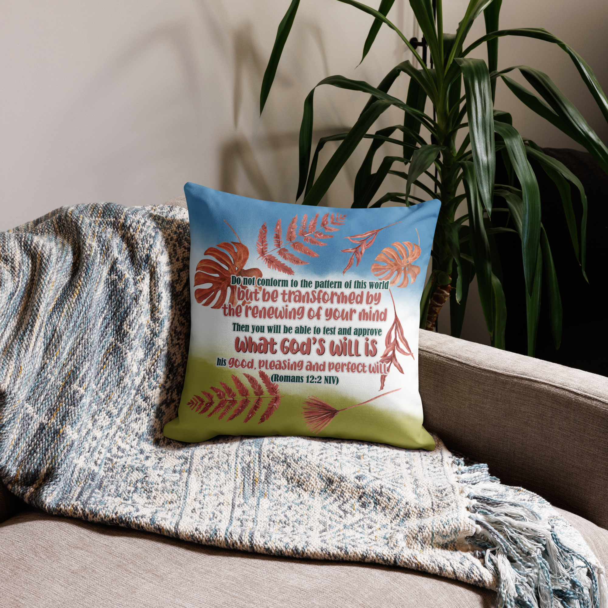 Renewed By The Spirit: Romans 12:2 Premium Pillow