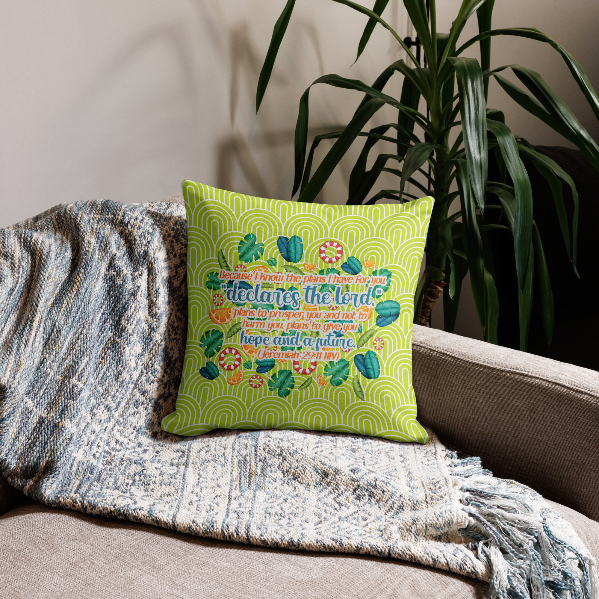 Hope & Future: Jeremiah 29:11 Premium Pillow