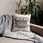 Childlike Faith: Matthew 18:3 Premium Pillow