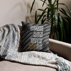 Come Run With Jesus Gold Premium Pillow