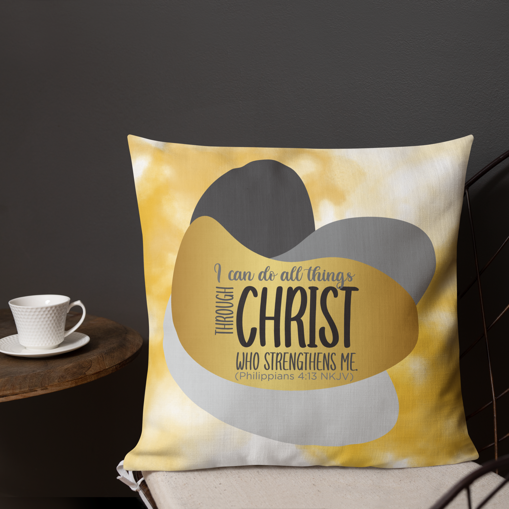 Empowered by Christ: Philippians 4:13 Premium Pillow