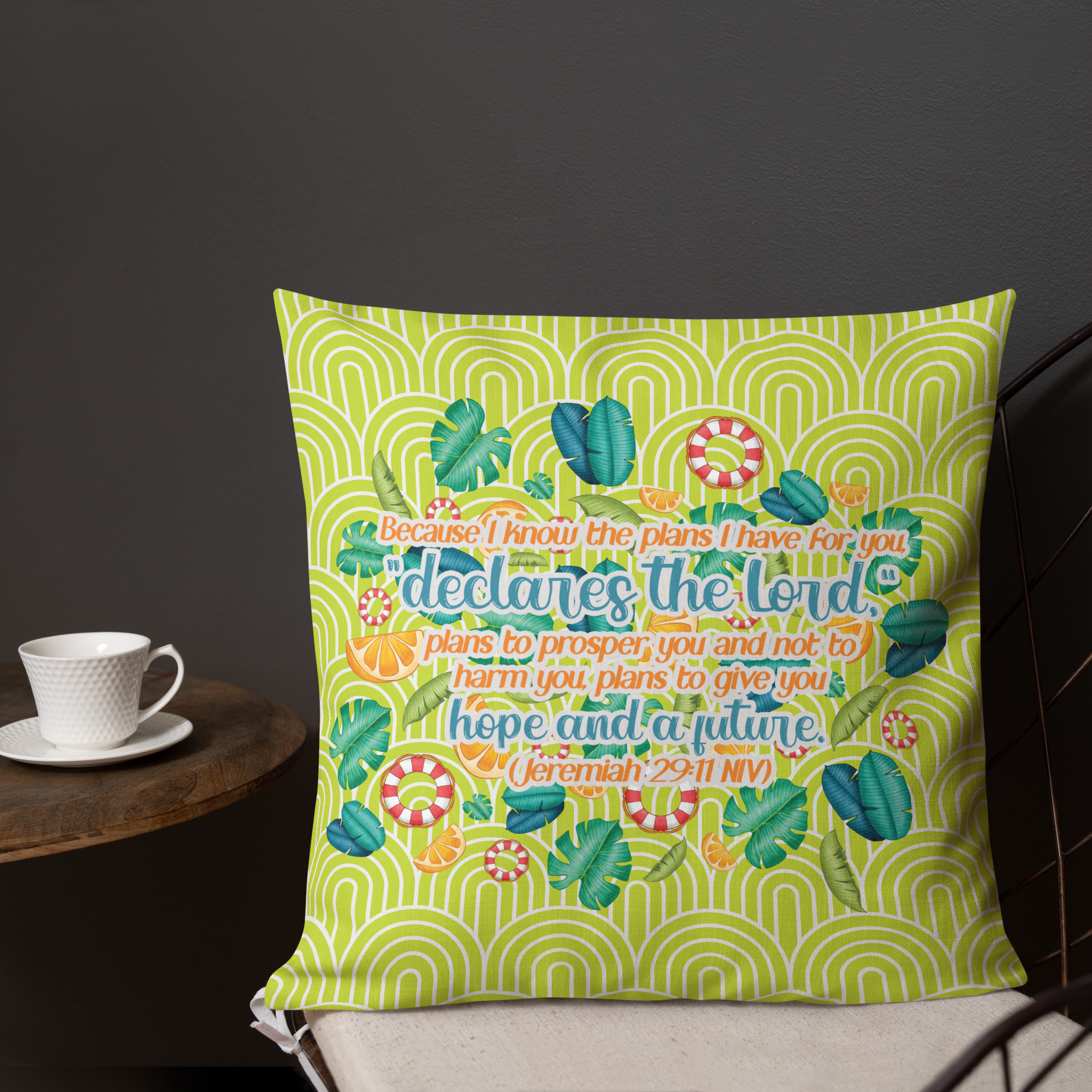 Hope & Future: Jeremiah 29:11 Premium Pillow
