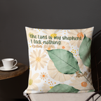 The Lord Is My Shepherd: Psalm 23:1 Premium Pillow