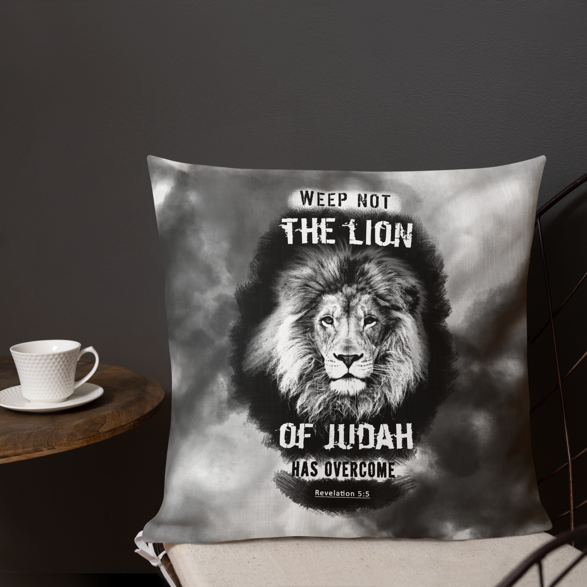 The Lion of Judah: Revelation 5:5 Premium Pillow