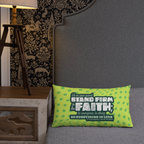 Stand Firm in Faith: 1 Corinthians 16:13-14 Premium Pillow