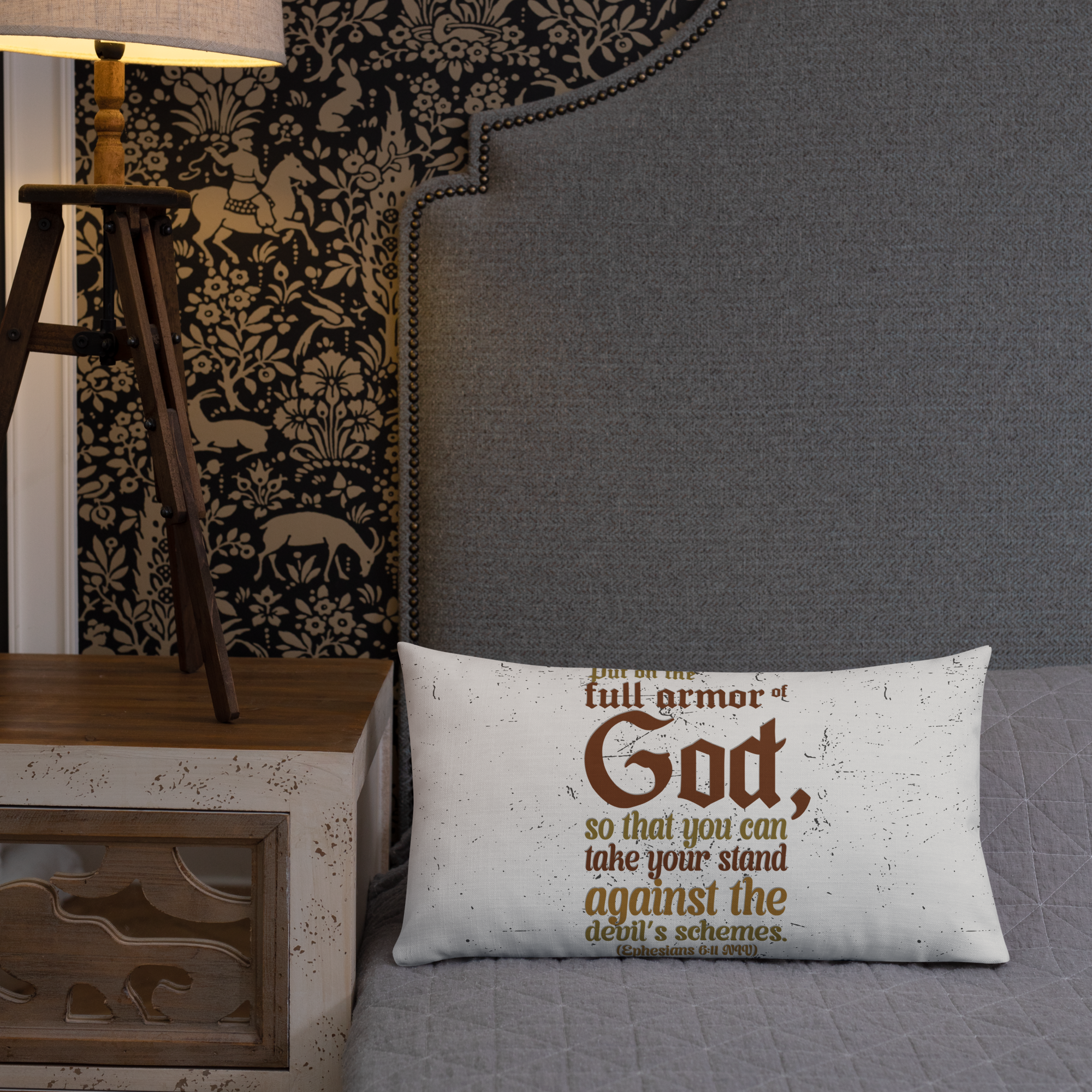 Full Armor Of God: Ephesians 6:11 Premium Pillow