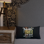 Sword & Salvation: Ephesians 6:17 Premium Pillow