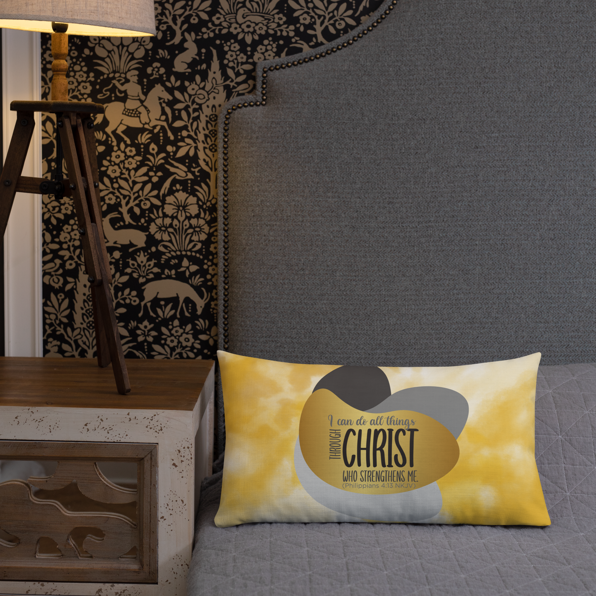 Empowered by Christ: Philippians 4:13 Premium Pillow