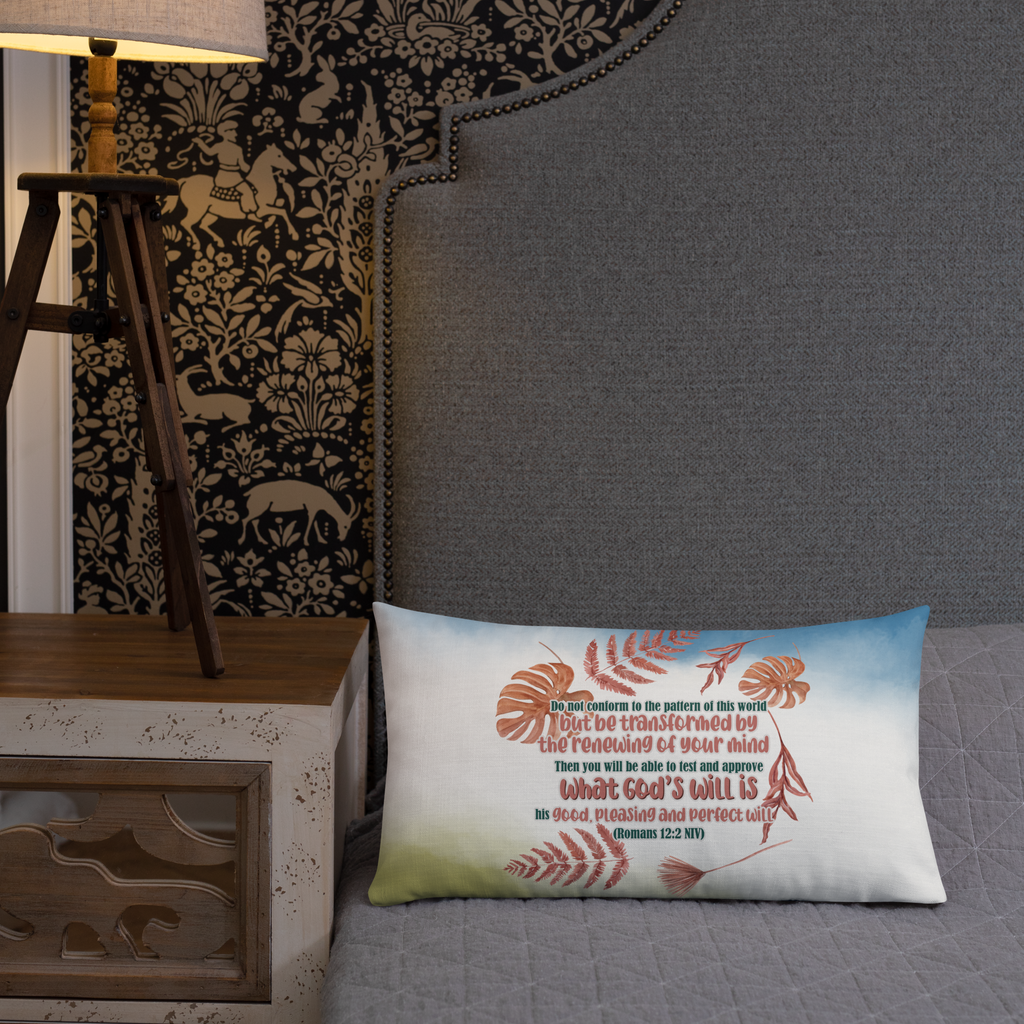 Renewed By The Spirit: Romans 12:2 Premium Pillow