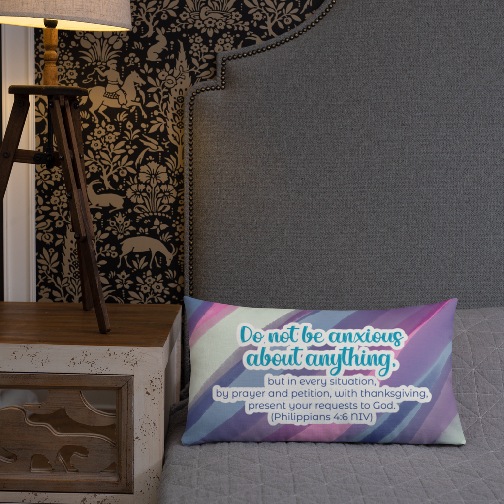 Prayer & Gratitude: Philippians 4:6 Premium Pillow