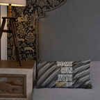 Come Run With Jesus Gold Premium Pillow
