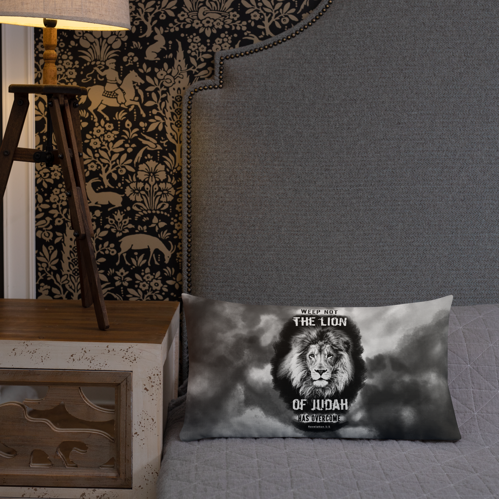 The Lion of Judah: Revelation 5:5 Premium Pillow