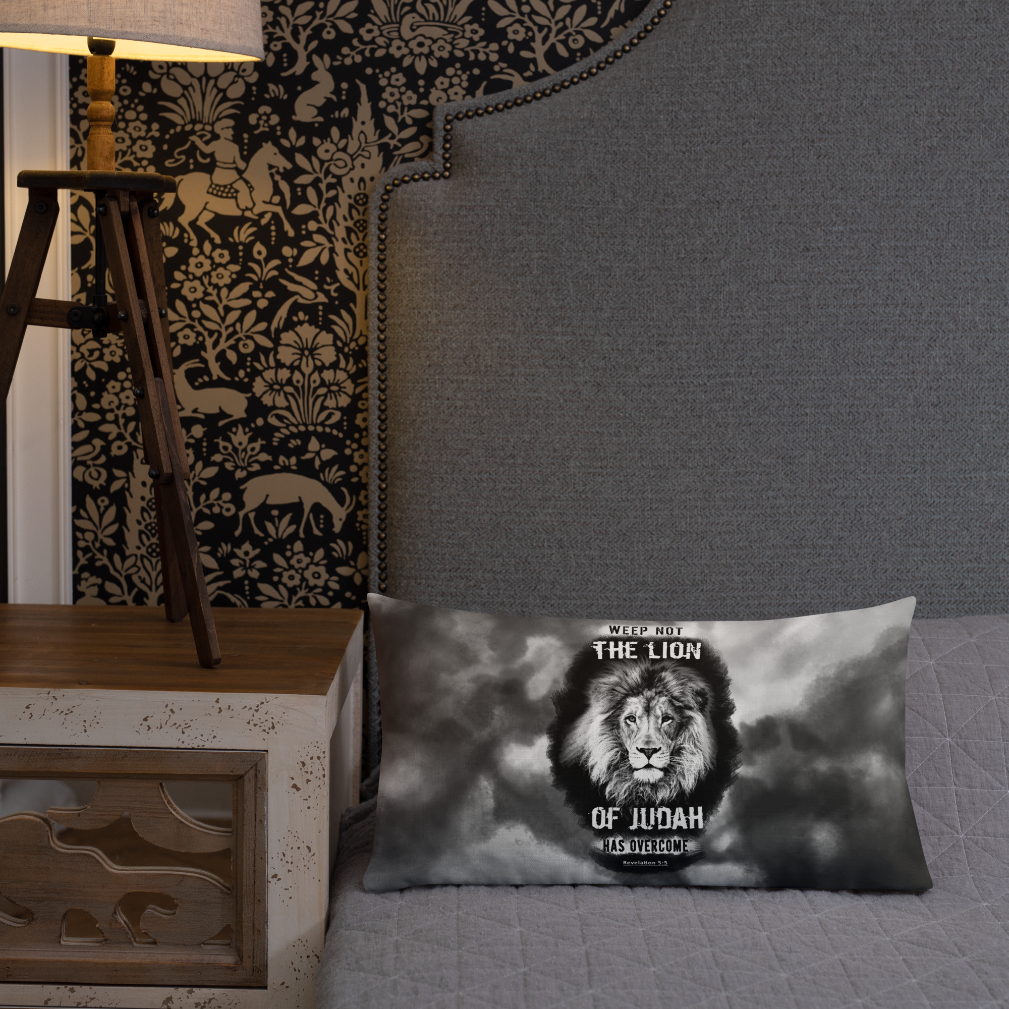 The Lion of Judah: Revelation 5:5 Premium Pillow