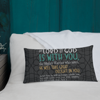 Rejoice in His Love: Zephaniah 3:17 Premium Pillow
