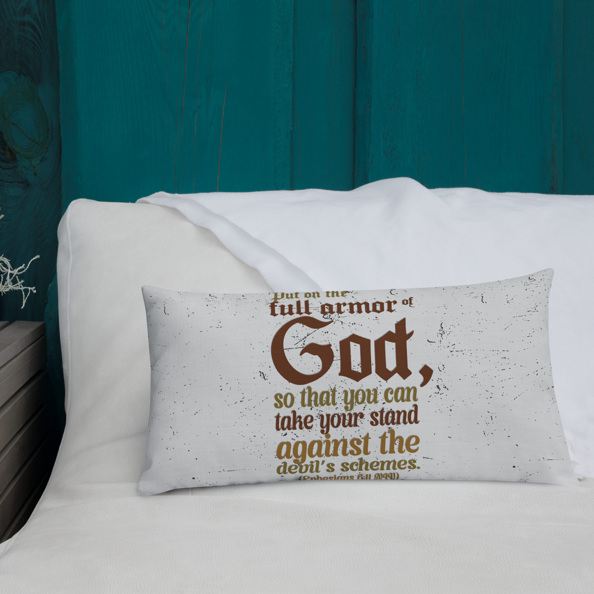 Full Armor Of God: Ephesians 6:11 Premium Pillow