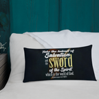 Sword & Salvation: Ephesians 6:17 Premium Pillow