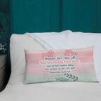 Fruitful Hands: Proverbs 31:31 Premium Pillow