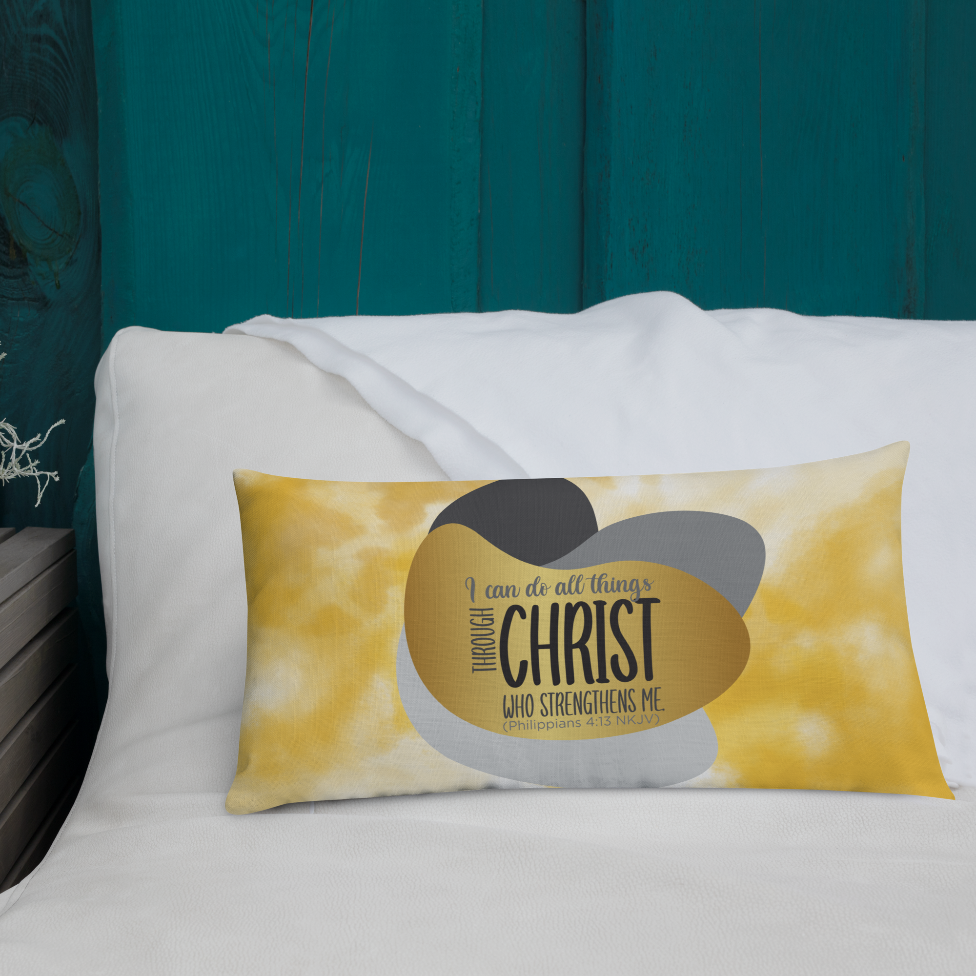 Empowered by Christ: Philippians 4:13 Premium Pillow