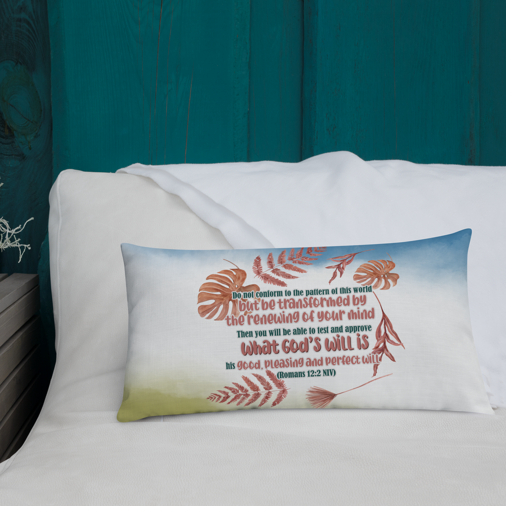Renewed By The Spirit: Romans 12:2 Premium Pillow