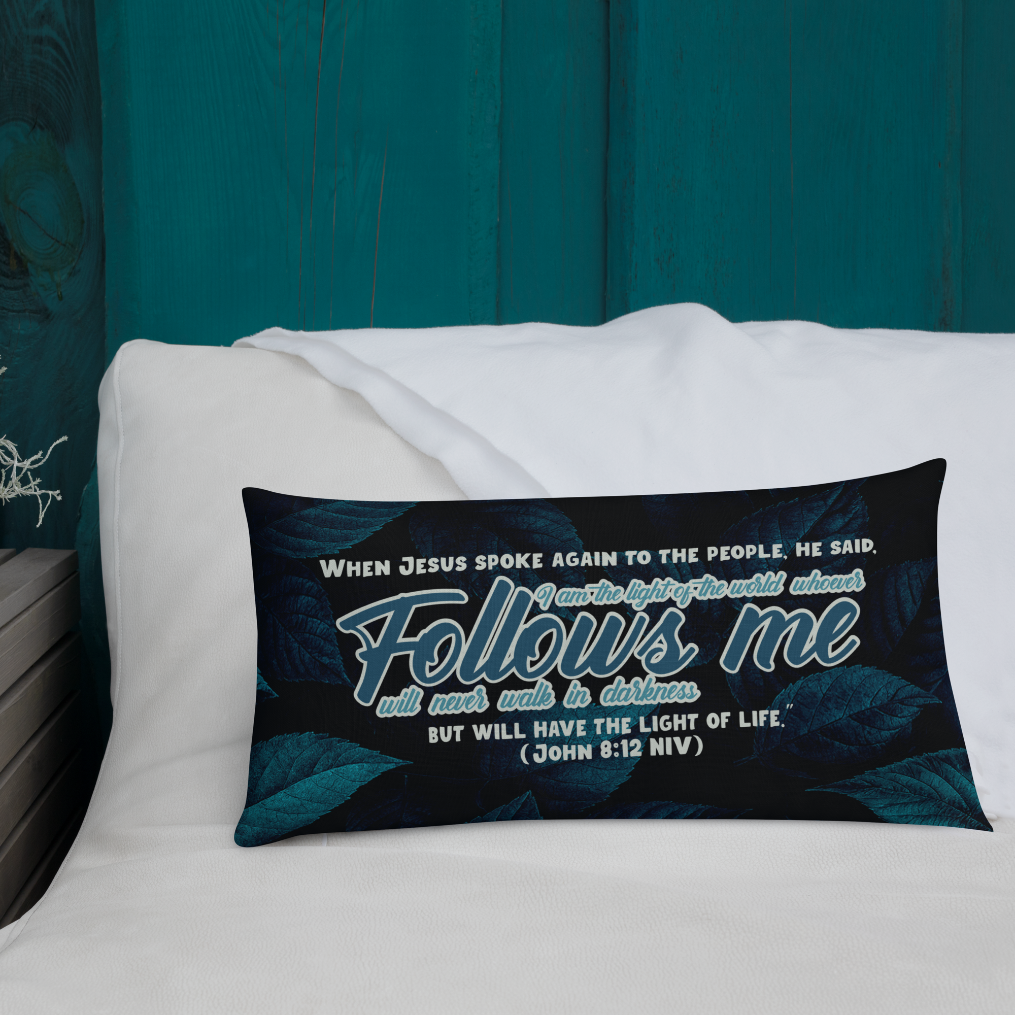 Light Of The World: John 8:12 Premium Pillow