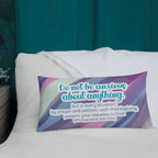 Prayer & Gratitude: Philippians 4:6 Premium Pillow