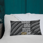 Come Run With Jesus Gold Premium Pillow