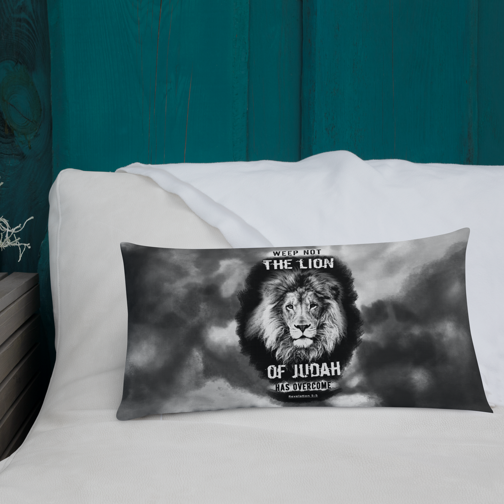 The Lion of Judah: Revelation 5:5 Premium Pillow