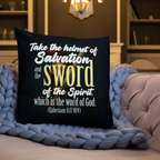 Sword & Salvation: Ephesians 6:17 Premium Pillow