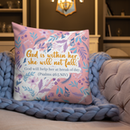 Unshakeable Faith: Psalms 46:5 Premium Pillow