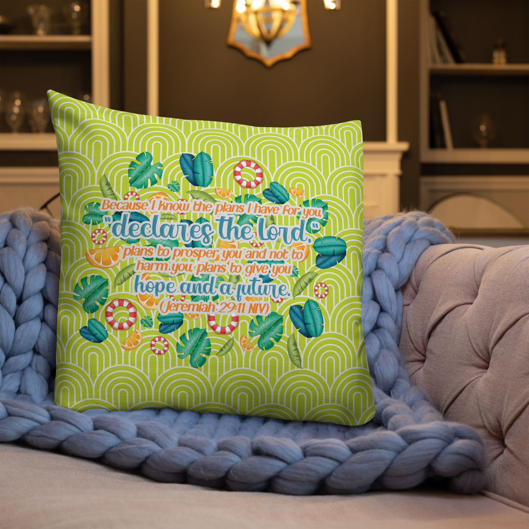 Hope & Future: Jeremiah 29:11 Premium Pillow