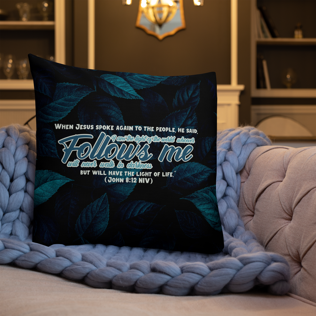 Light Of The World: John 8:12 Premium Pillow