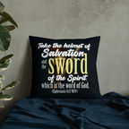 Sword & Salvation: Ephesians 6:17 Premium Pillow