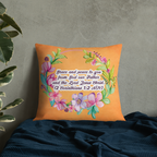 Grace & Peace Blooms: 2 Corinthians 1:2 Premium Pillow