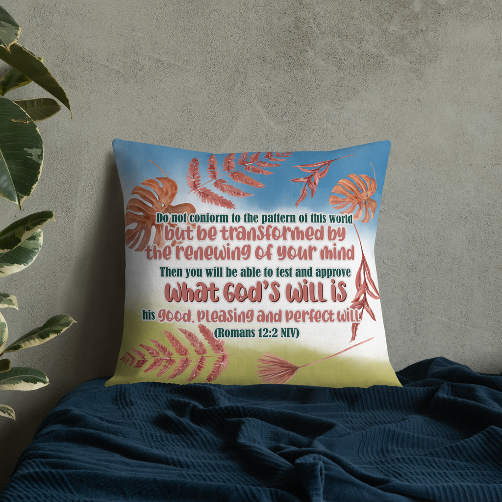 Renewed By The Spirit: Romans 12:2 Premium Pillow