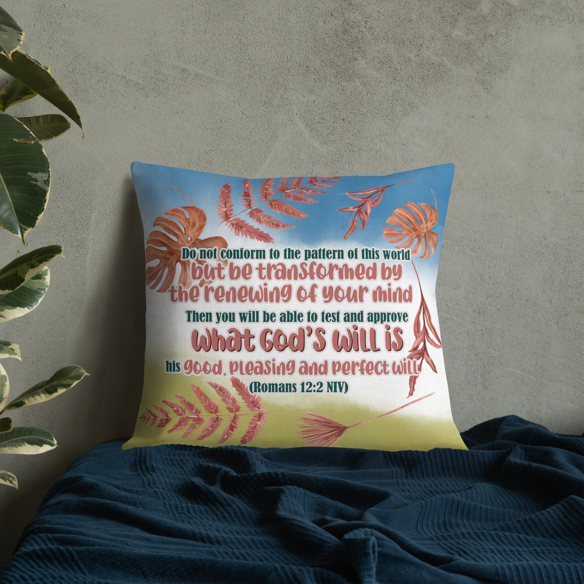 Renewed By The Spirit: Romans 12:2 Premium Pillow