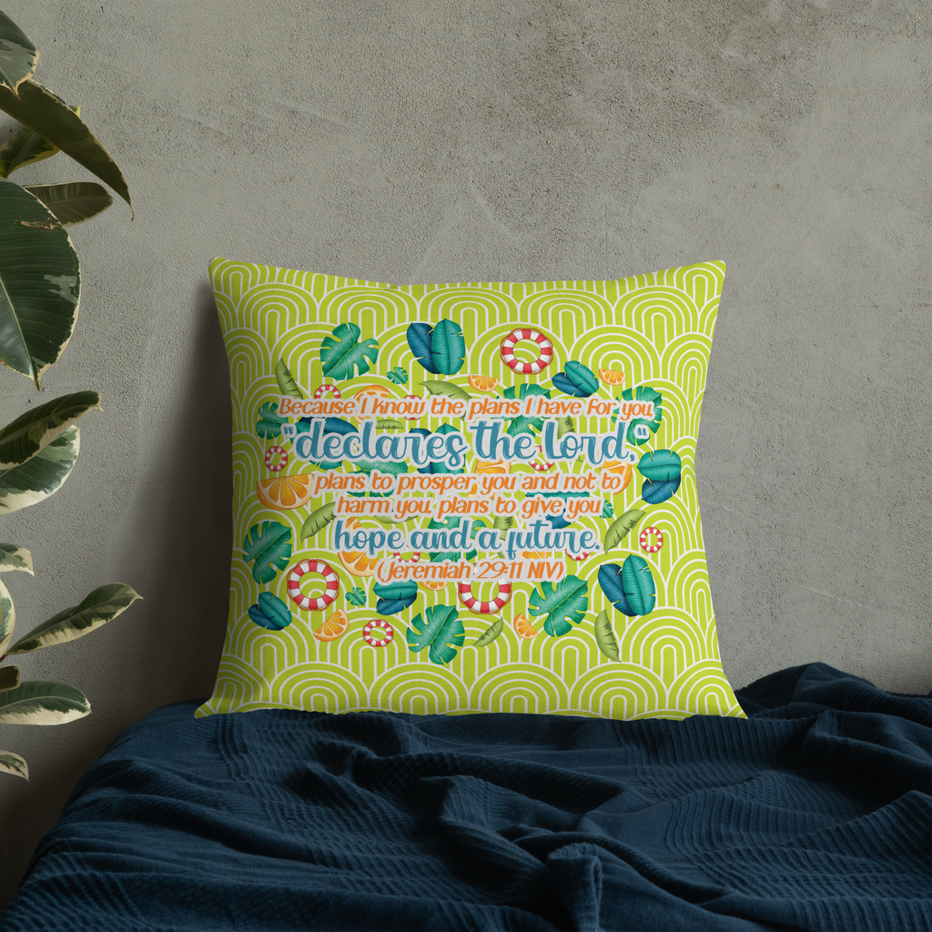 Hope & Future: Jeremiah 29:11 Premium Pillow