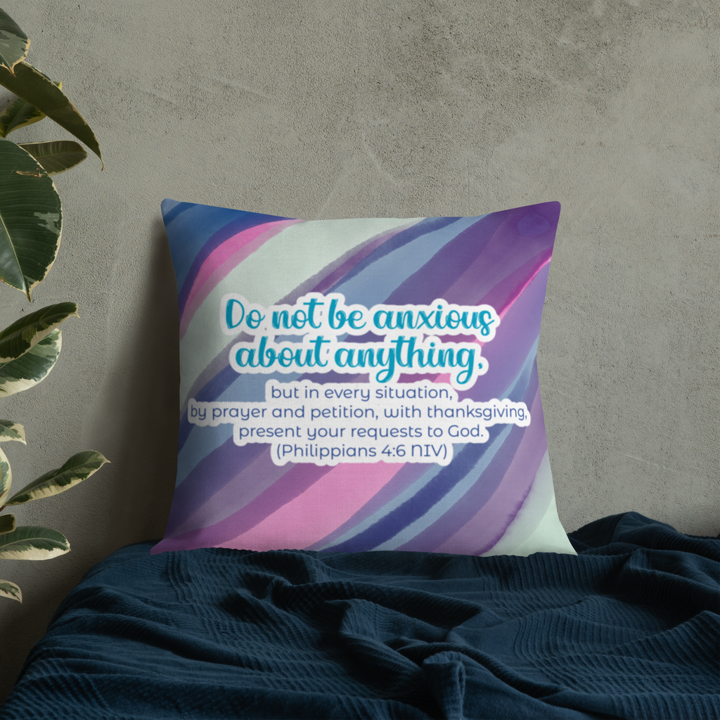 Prayer & Gratitude: Philippians 4:6 Premium Pillow