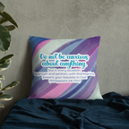 Prayer & Gratitude: Philippians 4:6 Premium Pillow