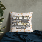 Childlike Faith: Matthew 18:3 Premium Pillow
