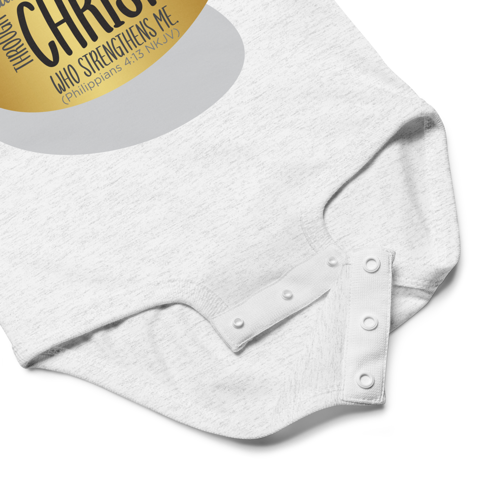 Empowered by Christ: Philippians 4:13 Baby Bodysuit