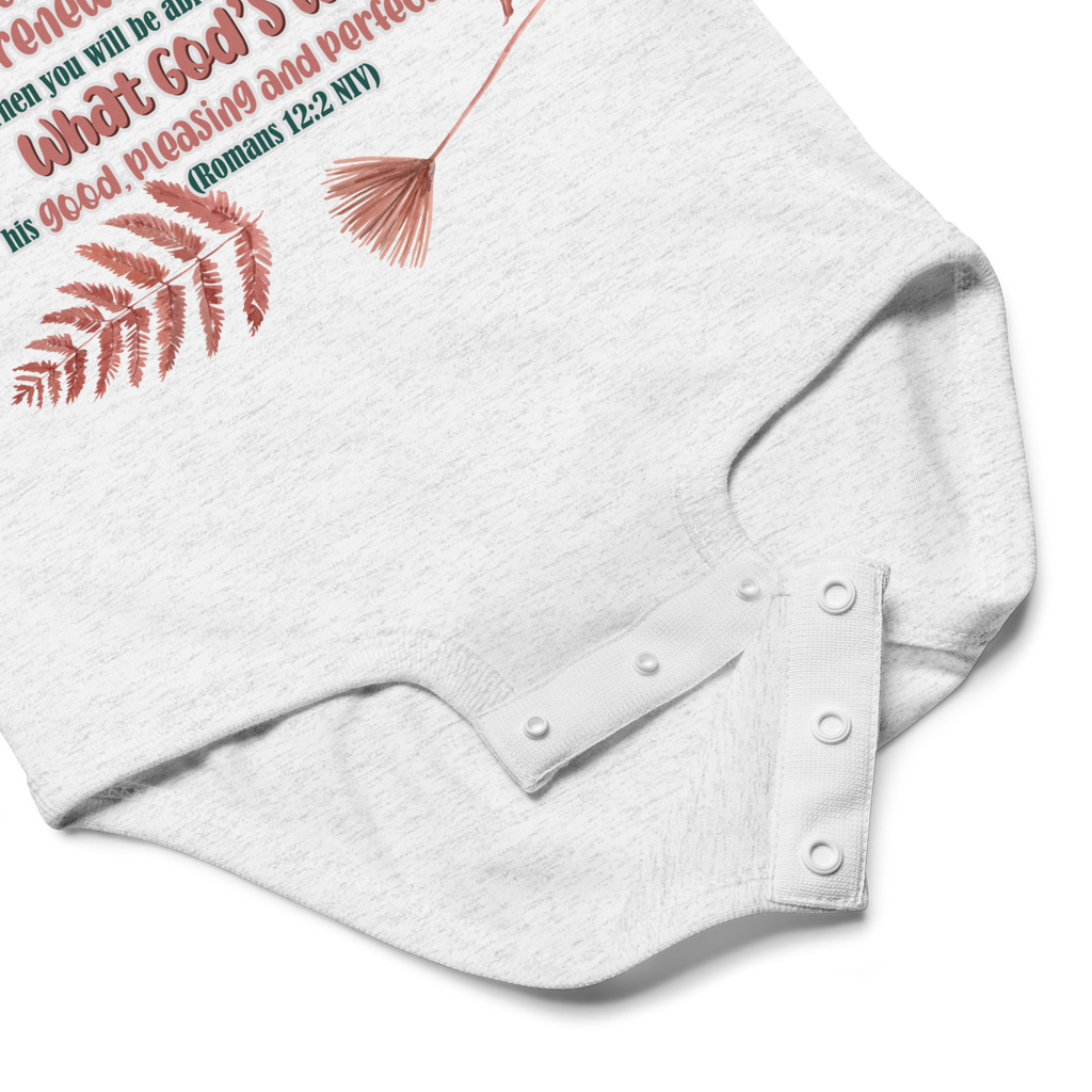 Renewed By The Spirit: Romans 12:2 Baby Bodysuit