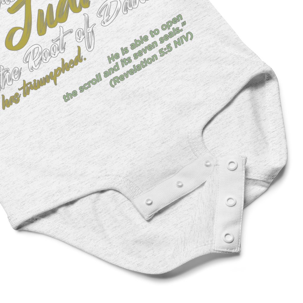 Lion of Judah & Root of David: Revelation 5:5 Baby Bodysuit