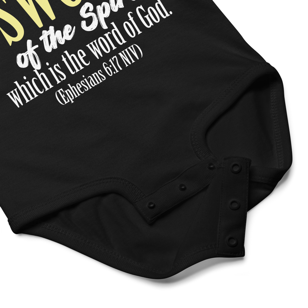 Sword & Salvation: Ephesians 6:17 Baby Bodysuit