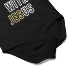 Come Run With Jesus Gold Baby Bodysuit