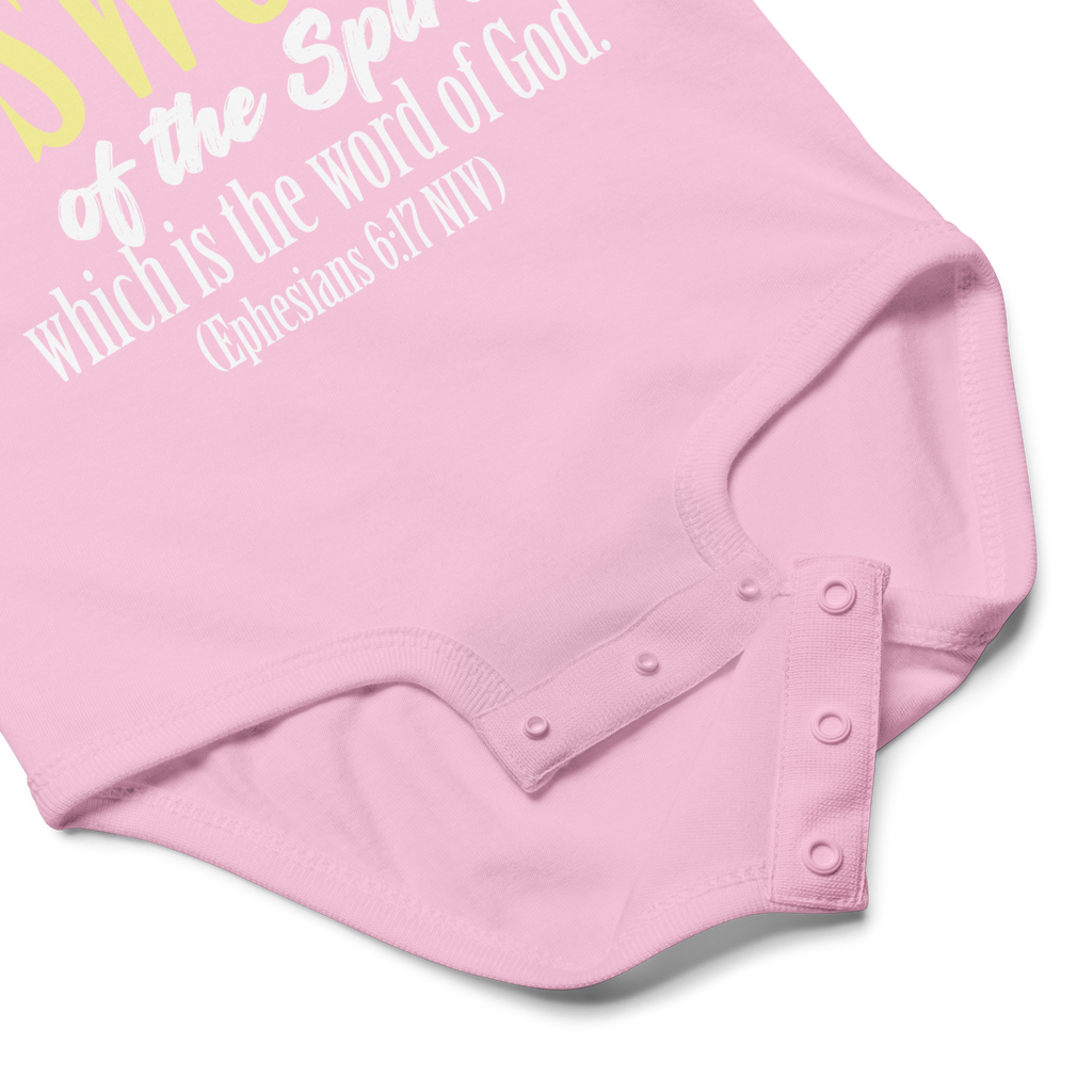 Sword & Salvation: Ephesians 6:17 Baby Bodysuit