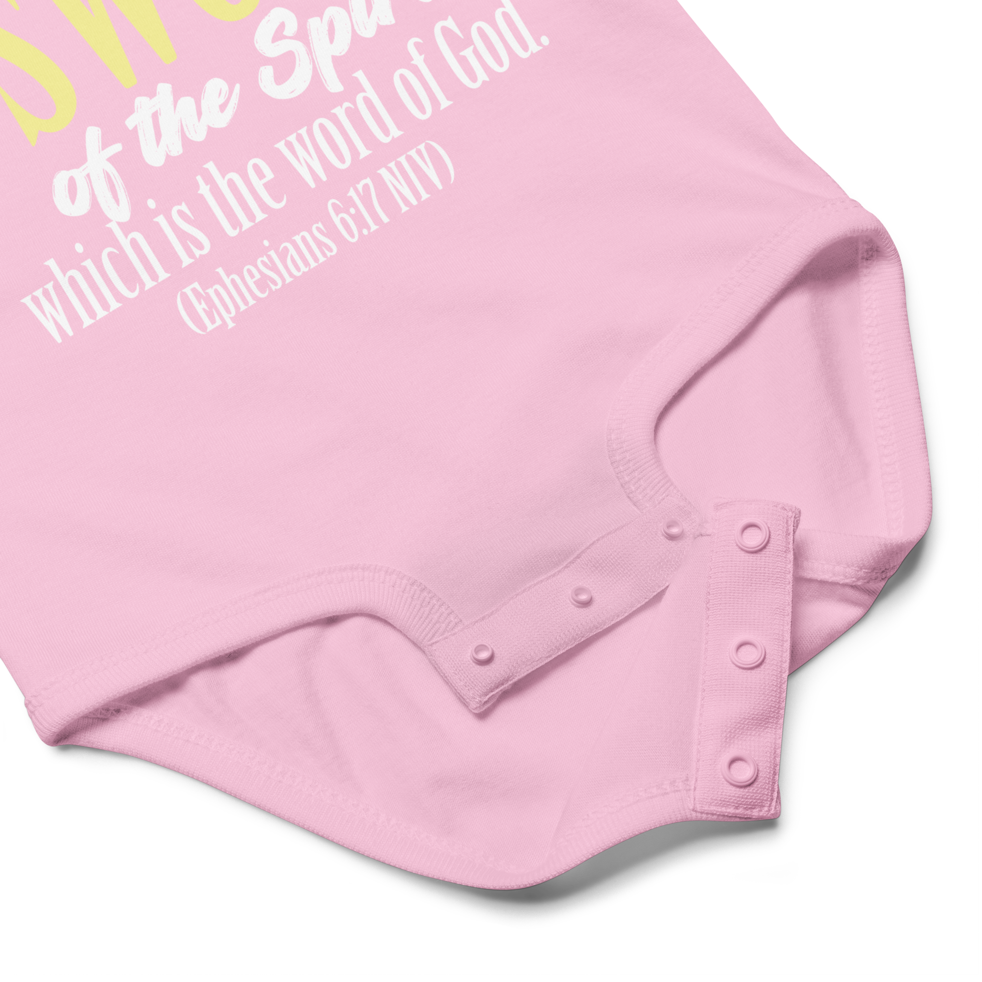 Sword & Salvation: Ephesians 6:17 Baby Bodysuit