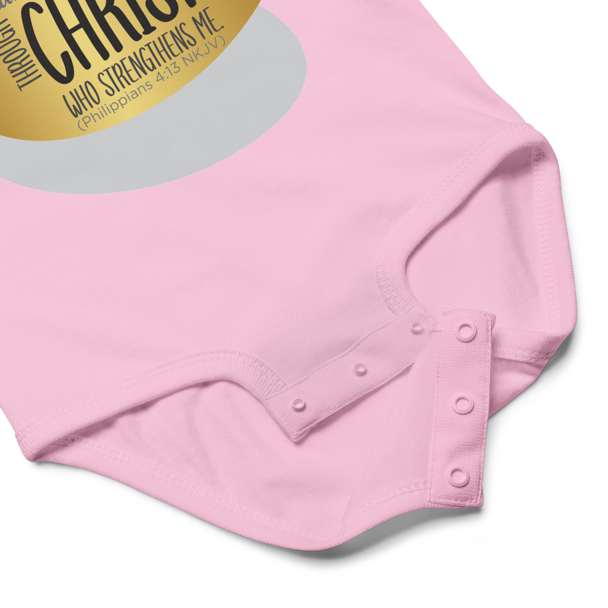 Empowered by Christ: Philippians 4:13 Baby Bodysuit